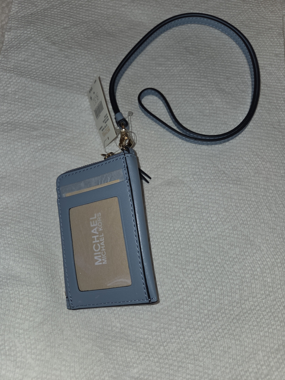 Michael Kors Blue Cardholder Lanyard
